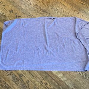 Ann Taylor Lavender Heathered Poncho